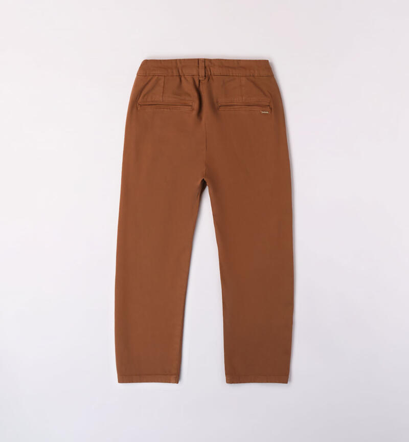 Sarabanda brown trousers for girls from 8 to 16 years MARRONE-1217