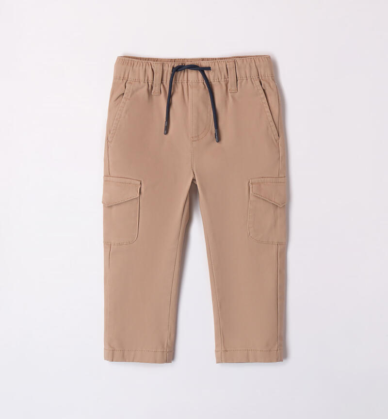 Sarabanda cargo trousers for boys from 9 months to 8 years TORTORA-0932