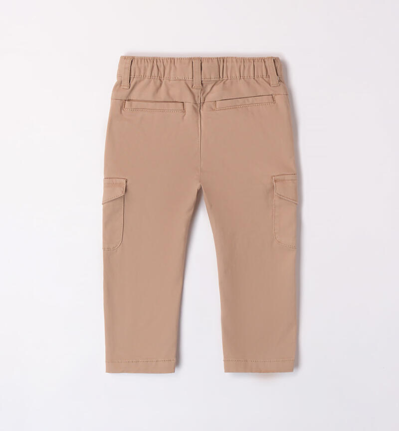 Sarabanda cargo trousers for boys from 9 months to 8 years TORTORA-0932
