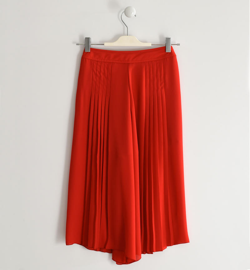 Palazzo trousers for girls from 6 to 16 years Sarabanda ROSSO-2256