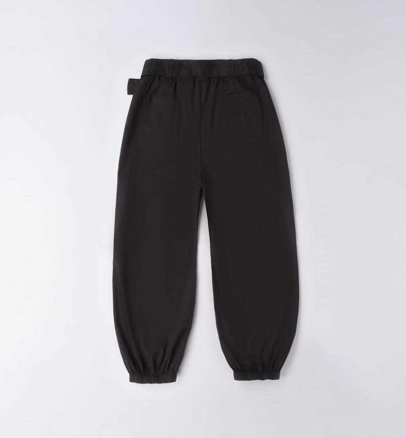 Sarabanda black trousers for girls from 8 to 16 years NERO-0658