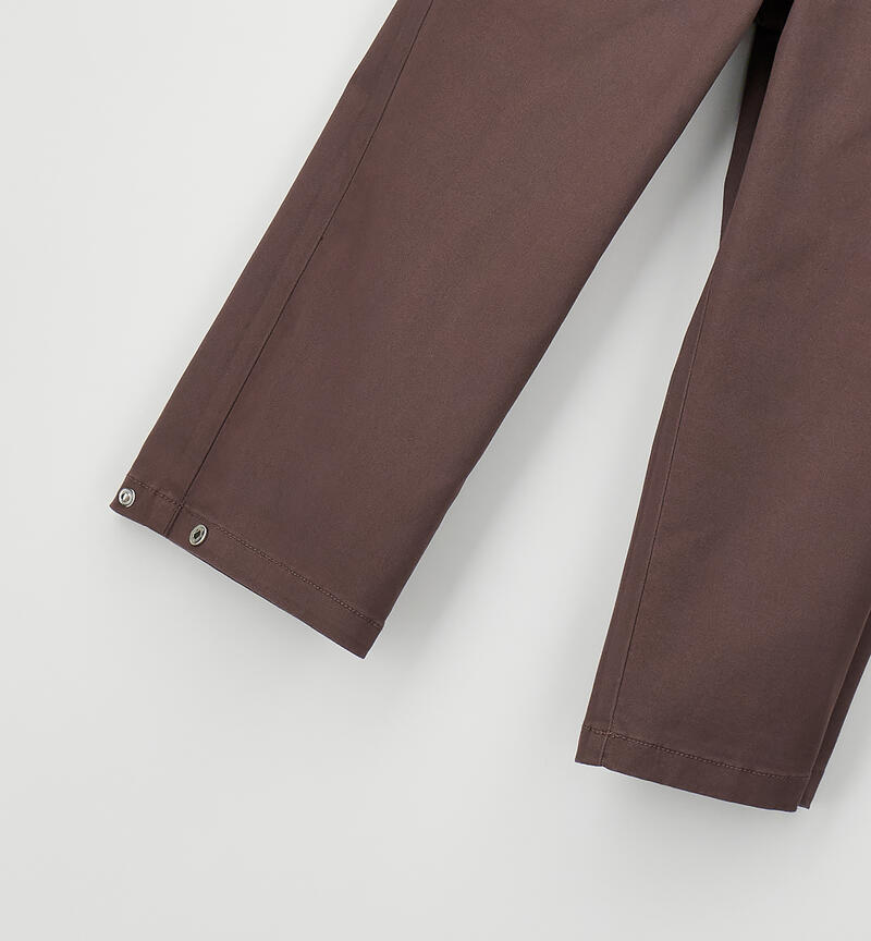 Trousers for girls CIOCCOLATO-2932