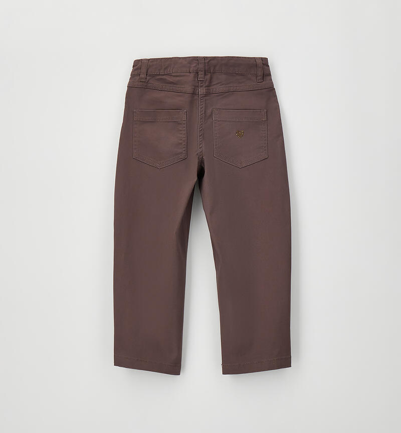 Trousers for girls CIOCCOLATO-2932