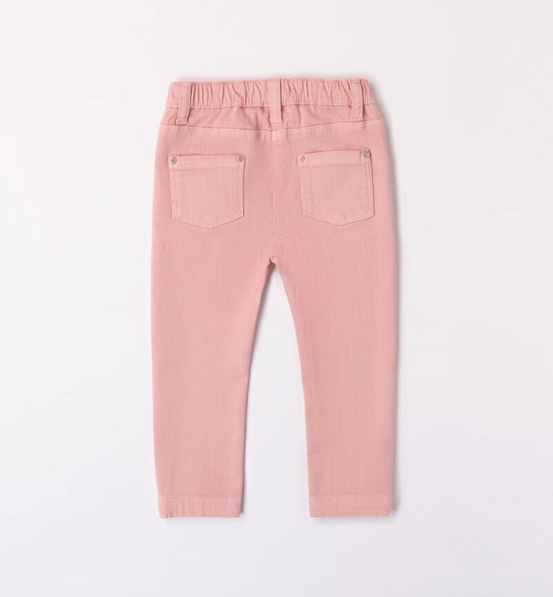 Sarabanda heart trousers for girls from 9 months to 8 years ROSA-3031