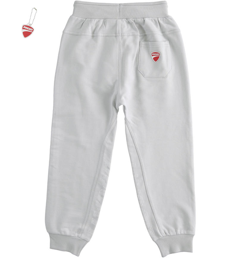 100% cotton Sarabanda meets Ducati boy¿s trousers by Sarabanda from 3 to 16 years old GRIGIO-0571