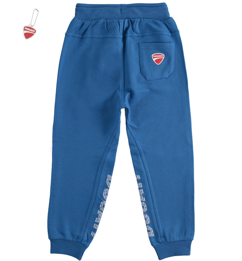 100% cotton Sarabanda meets Ducati boy¿s trousers by Sarabanda from 3 to 16 years old ROYAL-3737