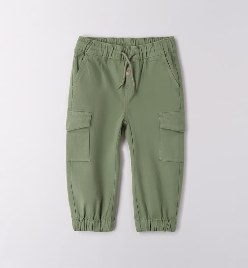 Pantalone per bambino VERDE SALVIA-4921