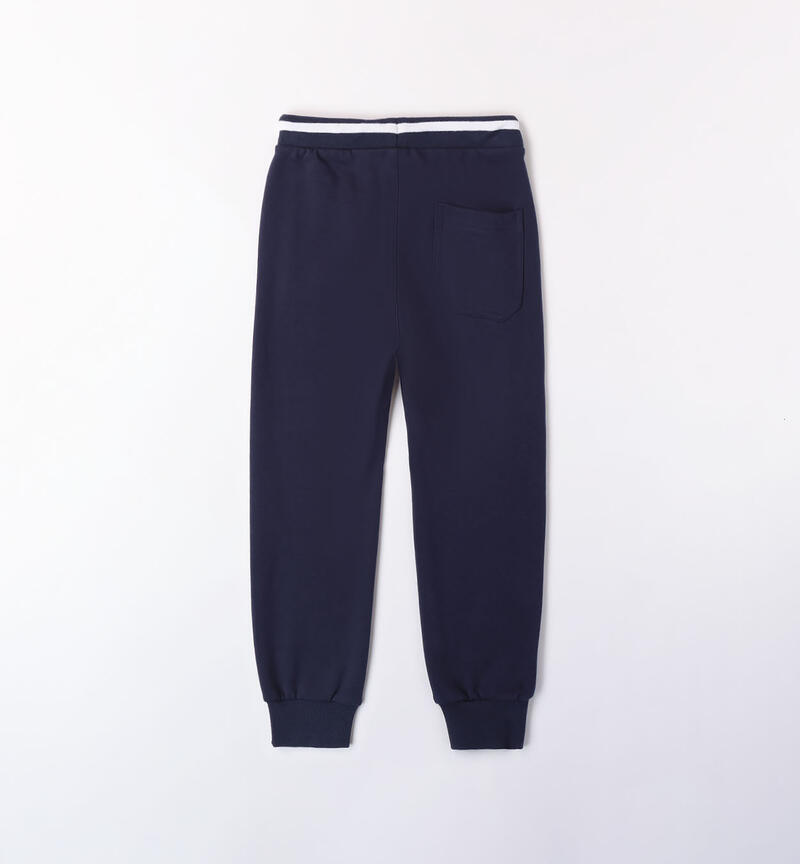 Boys' trousers in 100% cotton NAVY-3854