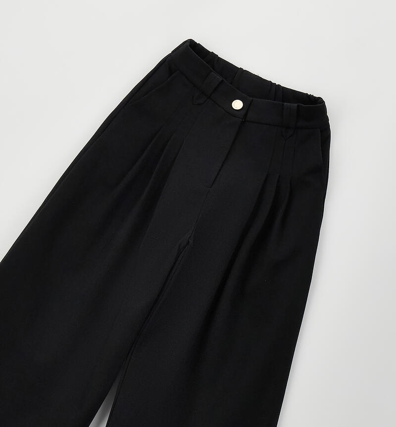 Pantalone ragazza elegante NERO-0658