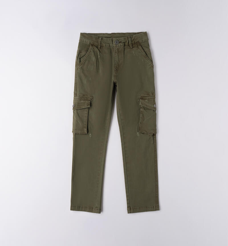 Sarabanda trousers for boys VERDE MILITARE-5554