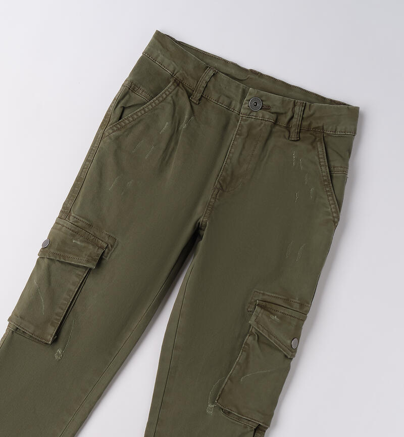 Sarabanda trousers for boys VERDE MILITARE-5554