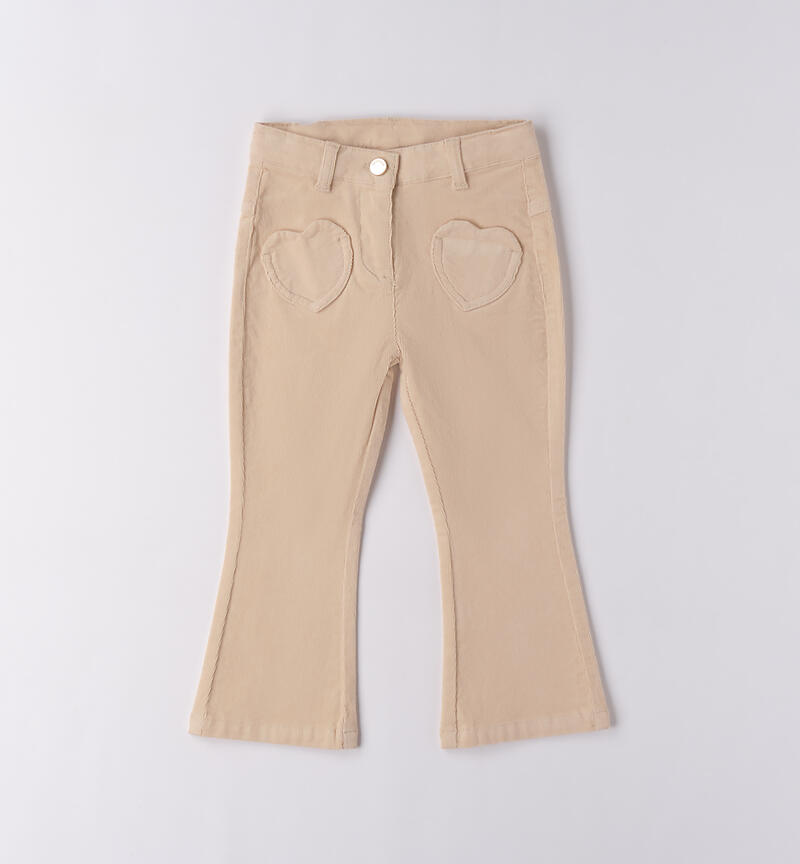 Pantalone Sarabanda bambina BEIGE-0916