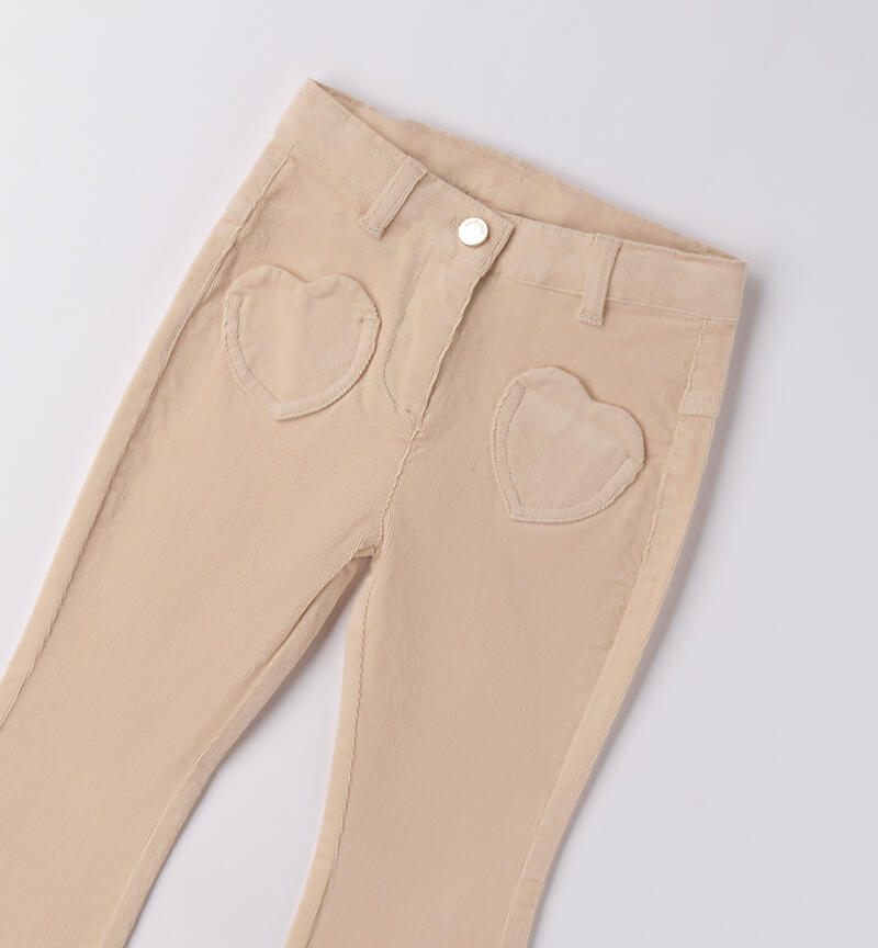 Pantalone Sarabanda bambina BEIGE-0916
