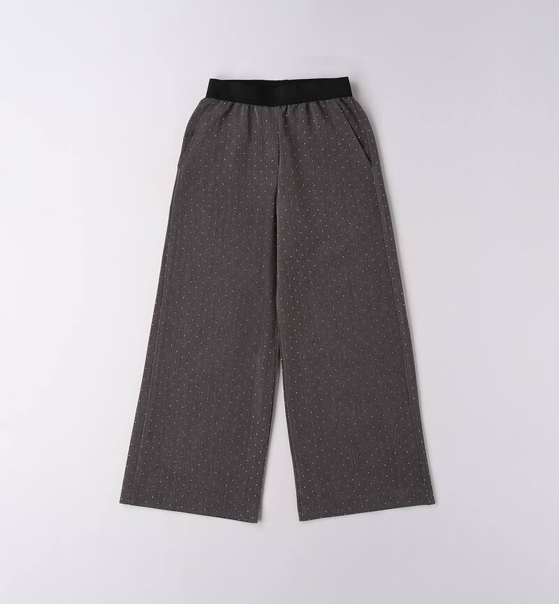 Pantalone Sarabanda ragazza GRIGIO MELANGE SCURO-8994