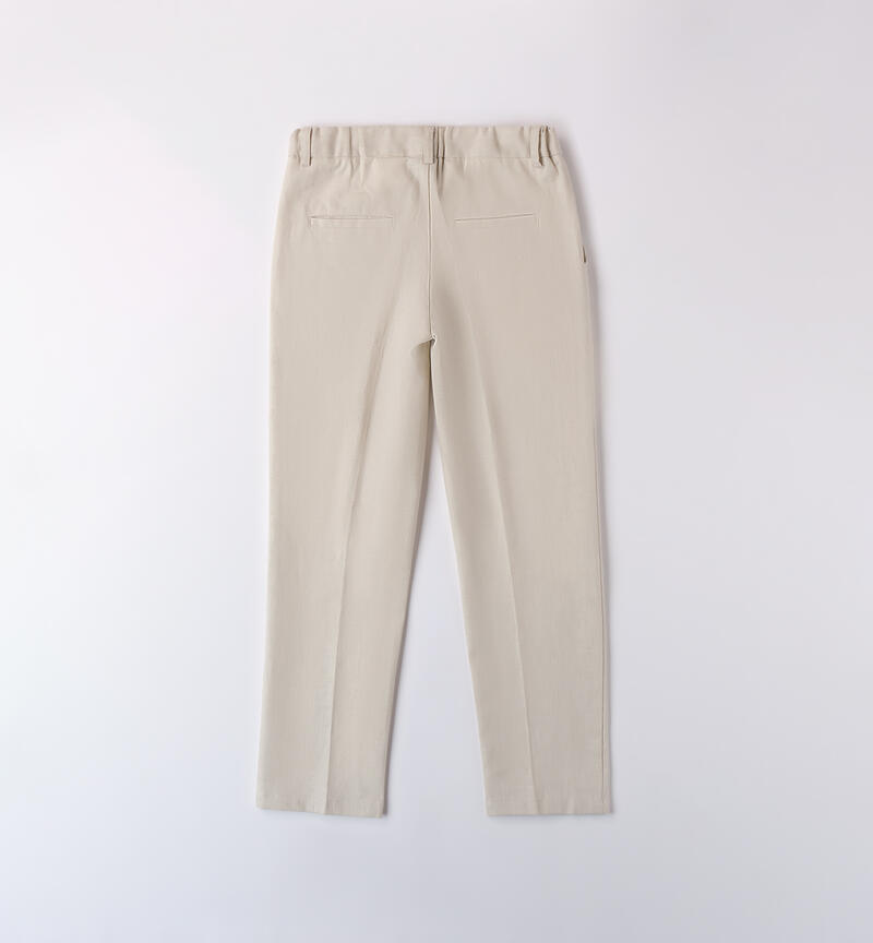 Pantalone Sarabanda ragazzo ECRU'-0432