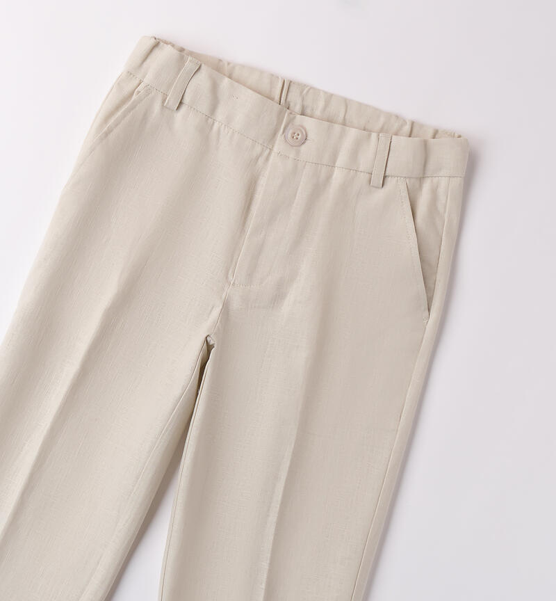 Pantalone Sarabanda ragazzo ECRU'-0432