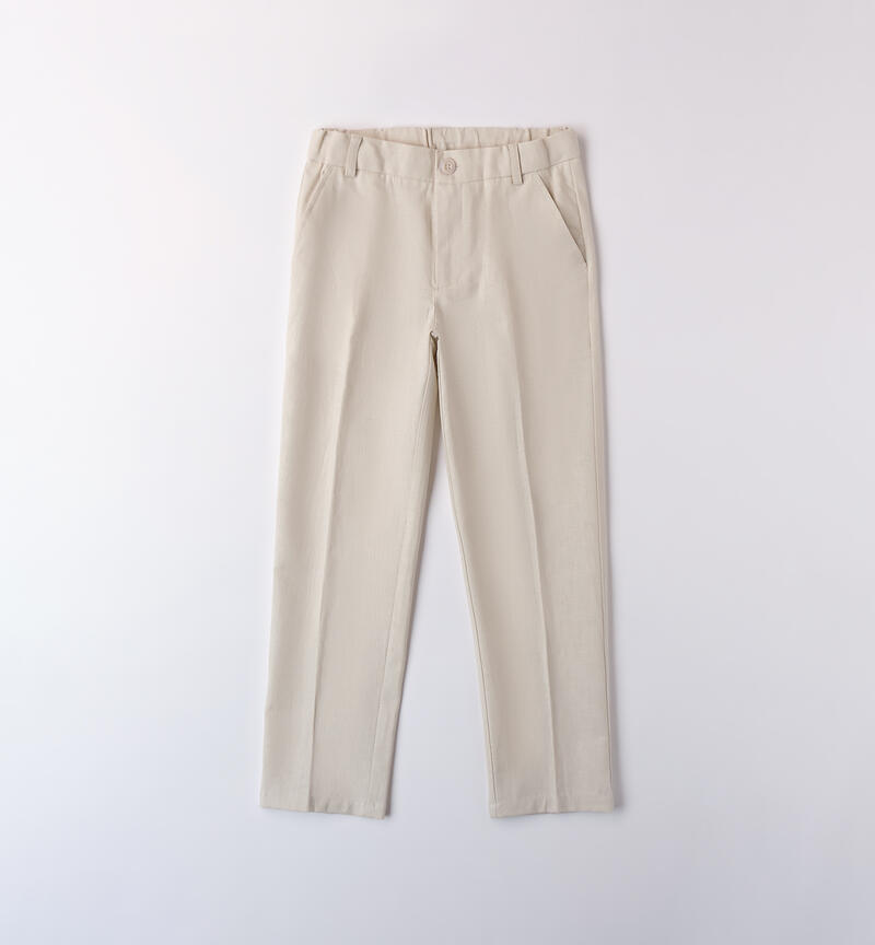 Pantalone Sarabanda ragazzo ECRU'-0432
