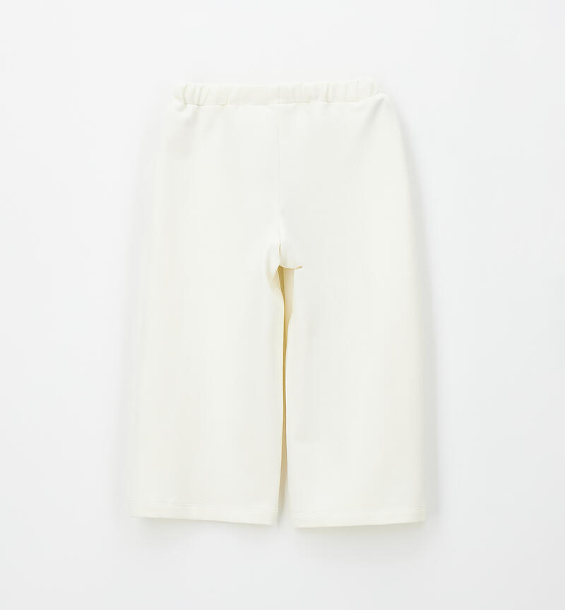 Girls' tracksuit trousers LATTE-0115