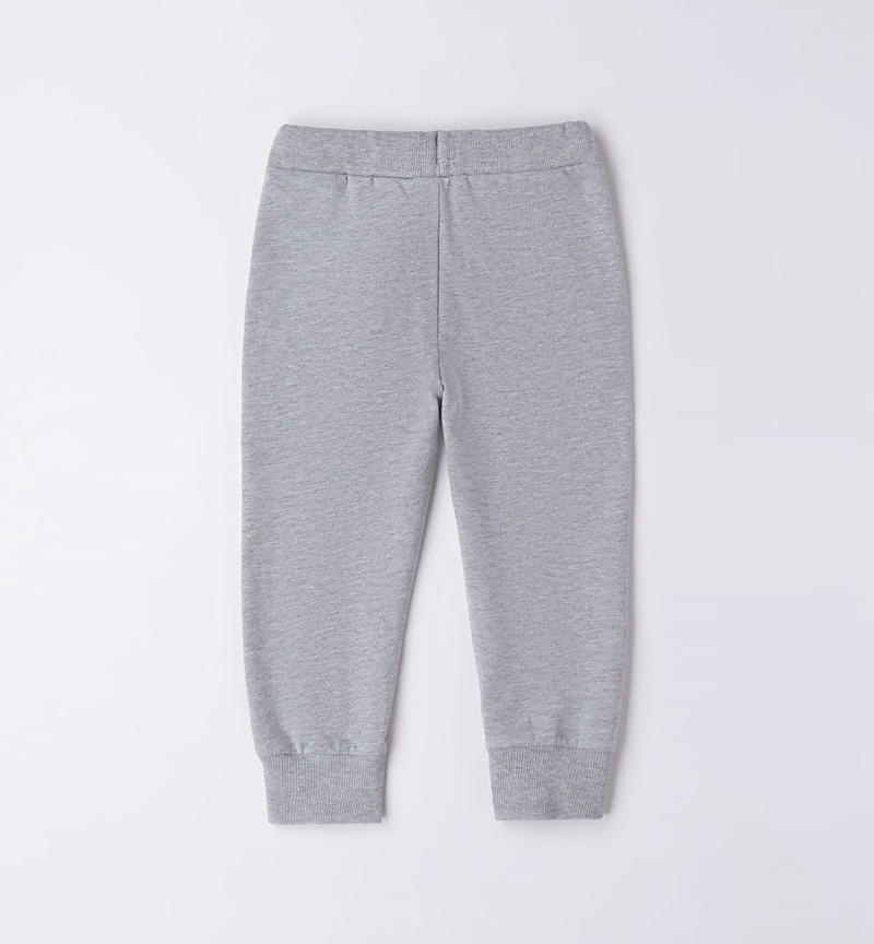 Sarabanda tracksuit bottoms for boys from 9 months to 8 years GRIGIO MELANGE-8992