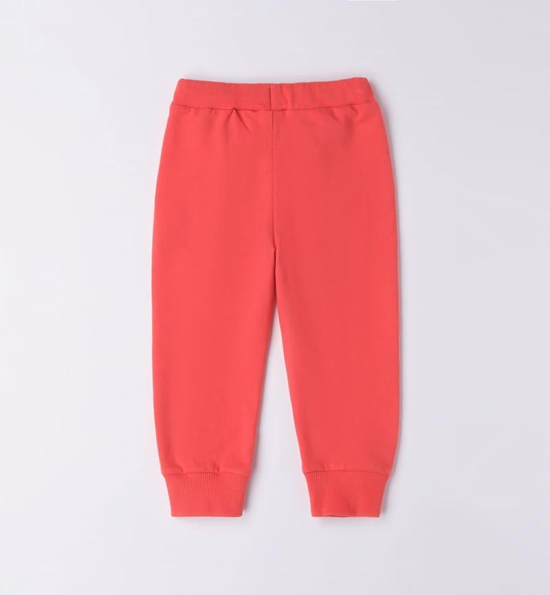 Sarabanda tracksuit bottoms for boys from 9 months to 8 years ROSSO-2152