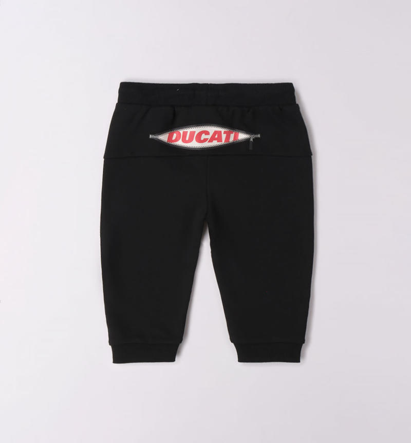 Ducati tracksuit bottoms for boys from 3 to 24 months NERO-0658