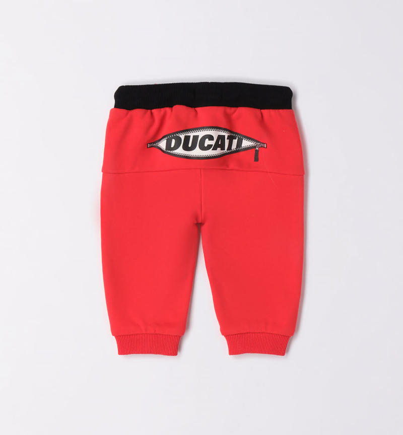 Ducati tracksuit bottoms for boys from 3 to 24 months ROSSO-2236