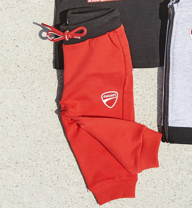 Ducati tracksuit bottoms for boys from 3 to 24 months ROSSO-2236