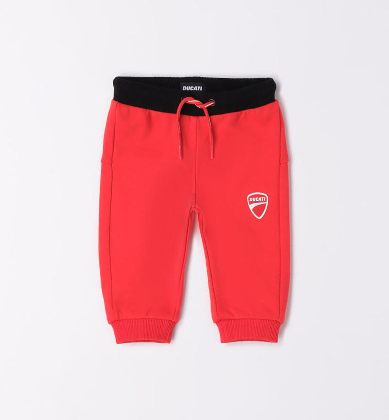 Ducati tracksuit bottoms for boys from 3 to 24 months ROSSO-2236