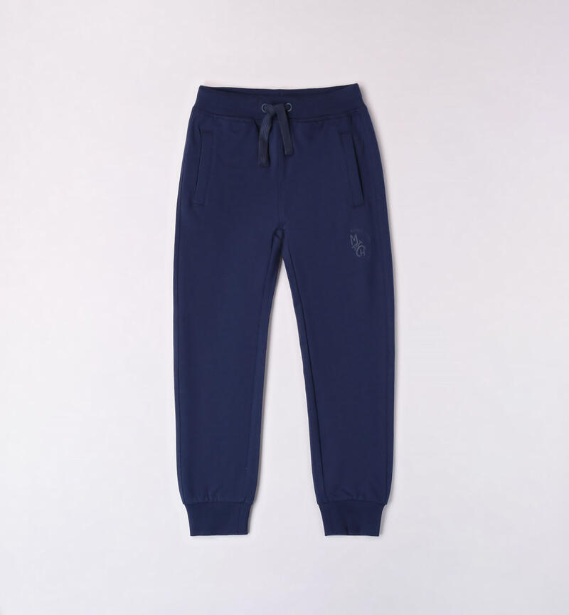 Sarabanda lightweight tracksuit bottoms for boys from 8 to 16 years NAVY-3547