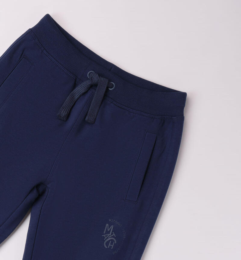 Sarabanda lightweight tracksuit bottoms for boys from 8 to 16 years NAVY-3547