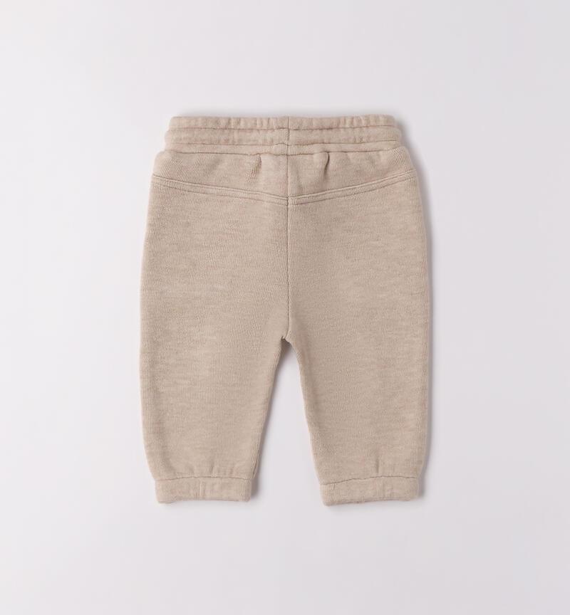 Pantalone tuta neonato BEIGE MELANGE-8965