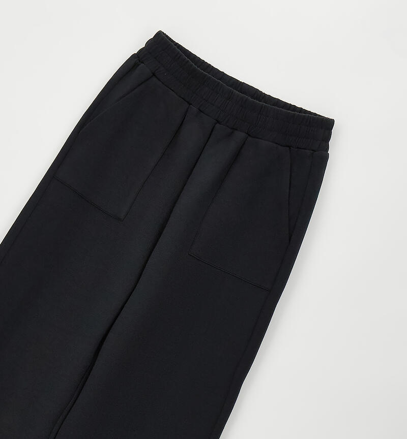 Tracksuit trousers for girls NERO-0658