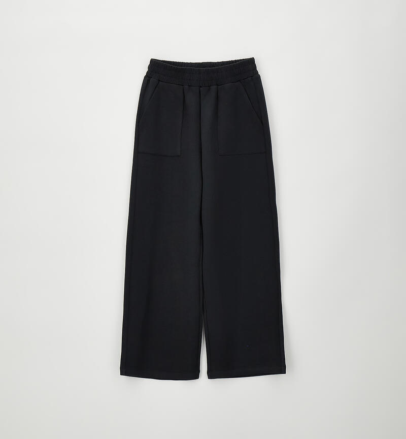 Tracksuit trousers for girls NERO-0658