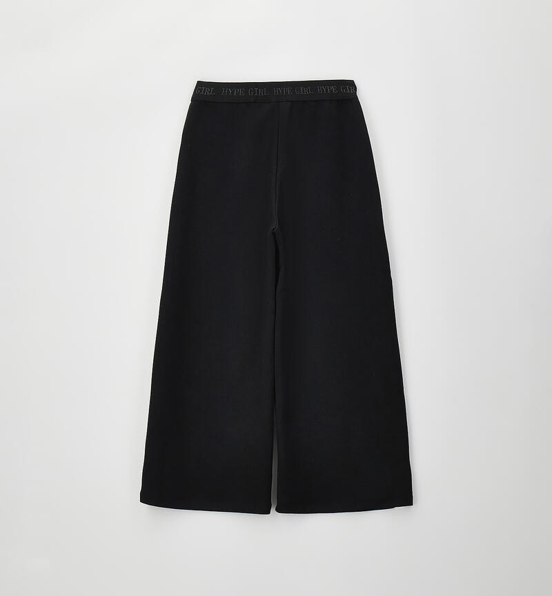 Pantalone tuta per ragazza NERO-0658