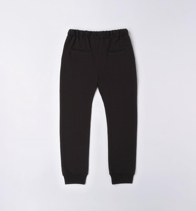 Sarabanda tracksuit bottoms for girls from 8 to 16 years NERO-0658