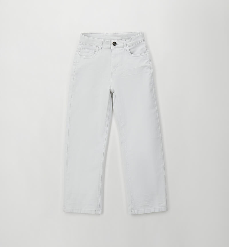 Wide leg trousers for boys GRIGIO-0561