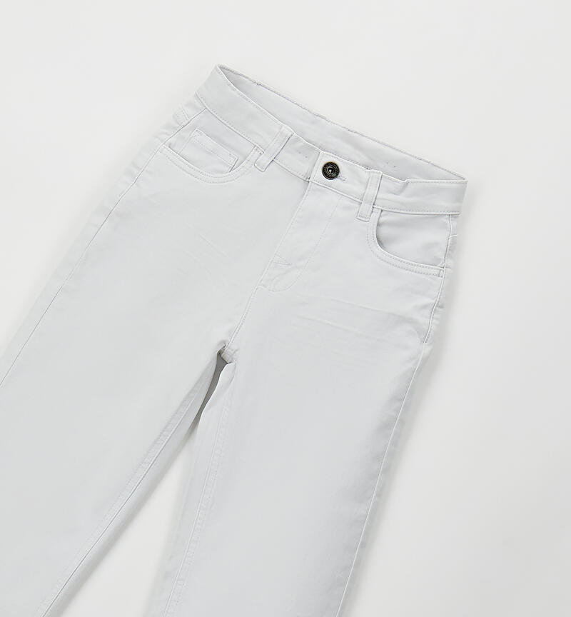 Wide leg trousers for boys GRIGIO-0561