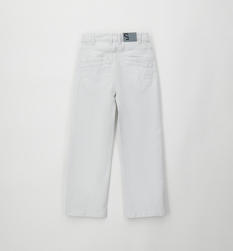 Wide leg trousers for boys GRIGIO-0561