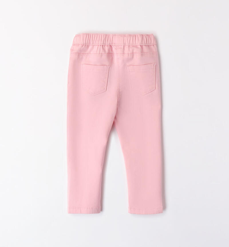 Pantaloni bambina con strass  PINK DOLPHINS-2775