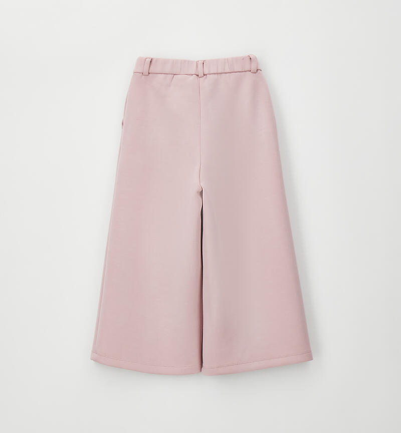 Elegant girls' trousers LIGHT PINK-2921