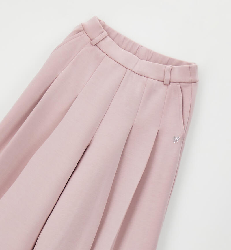 Pantaloni bambina eleganti LIGHT PINK-2921