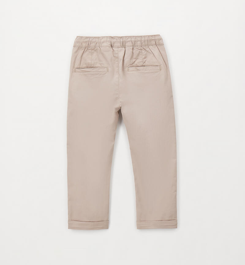 Sarabanda children's trousers BEIGE SCURO-0445