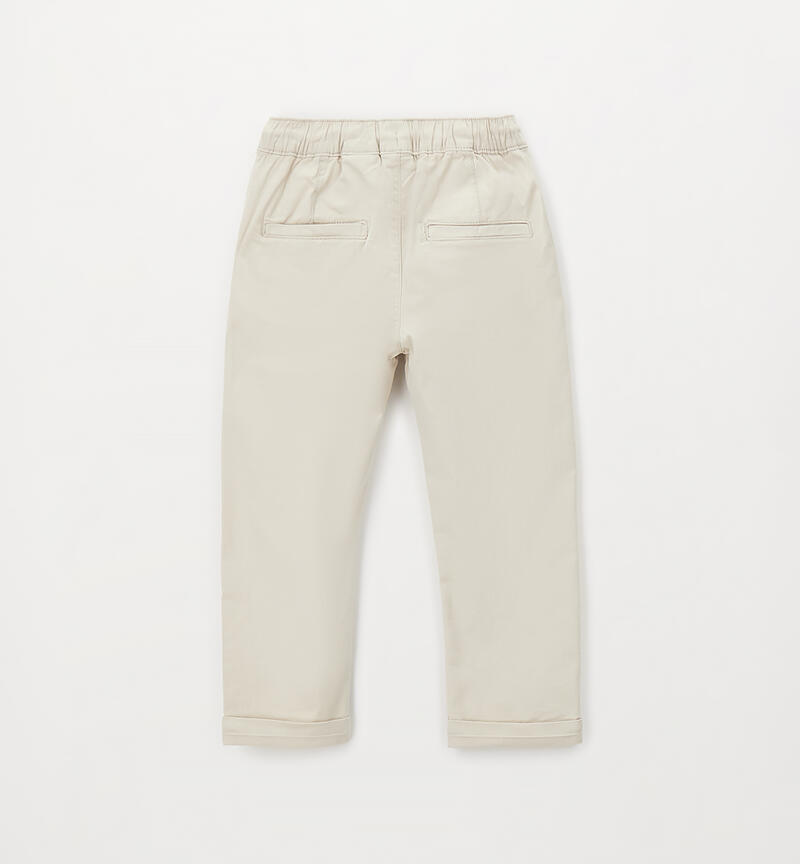 Sarabanda children's trousers ECRU'-0432