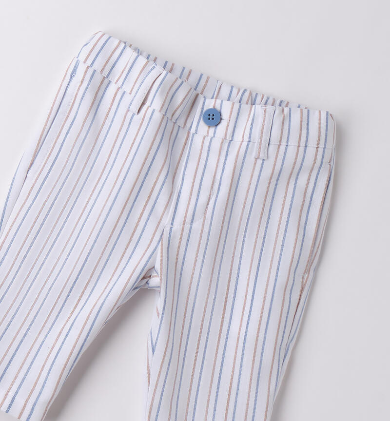 Pantaloni bimbo eleganti BIANCO-0113