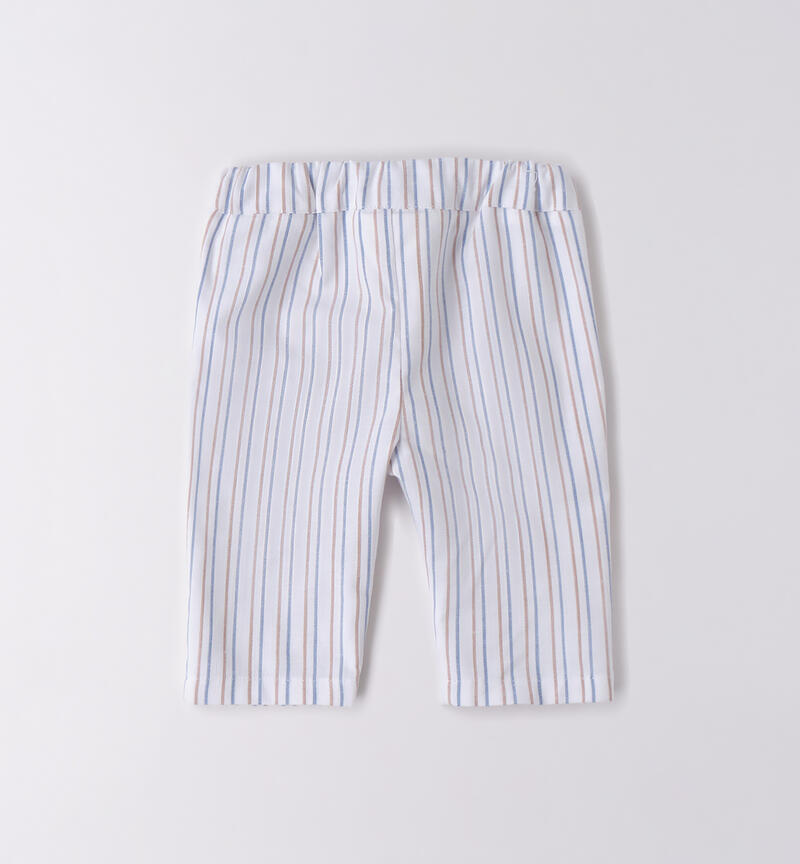 Pantaloni bimbo eleganti BIANCO-0113