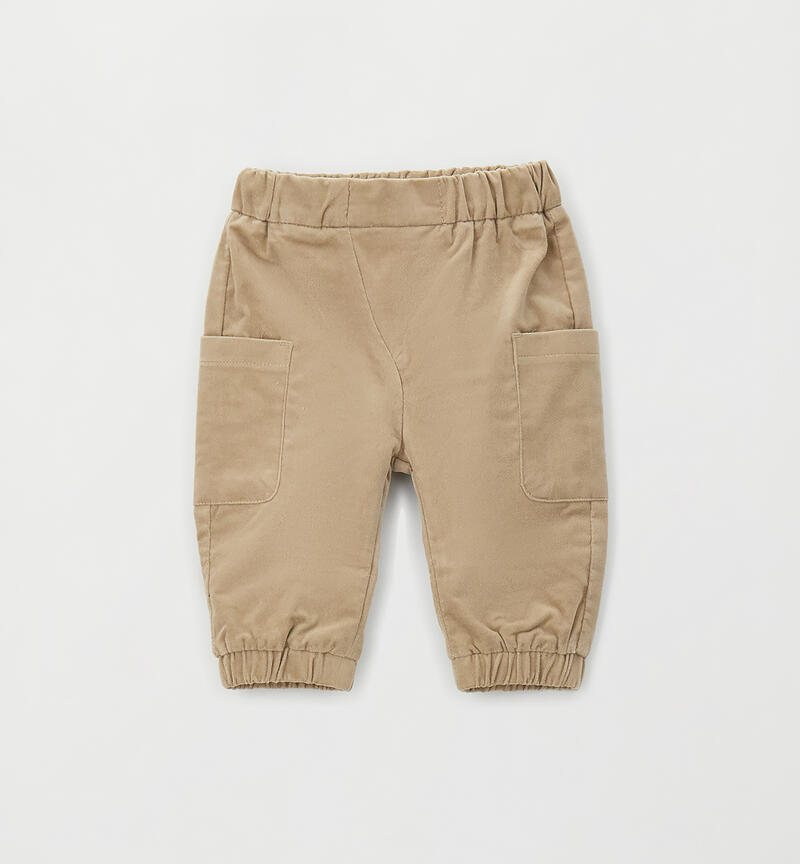 Pantaloni bimbo neonato BEIGE-0471