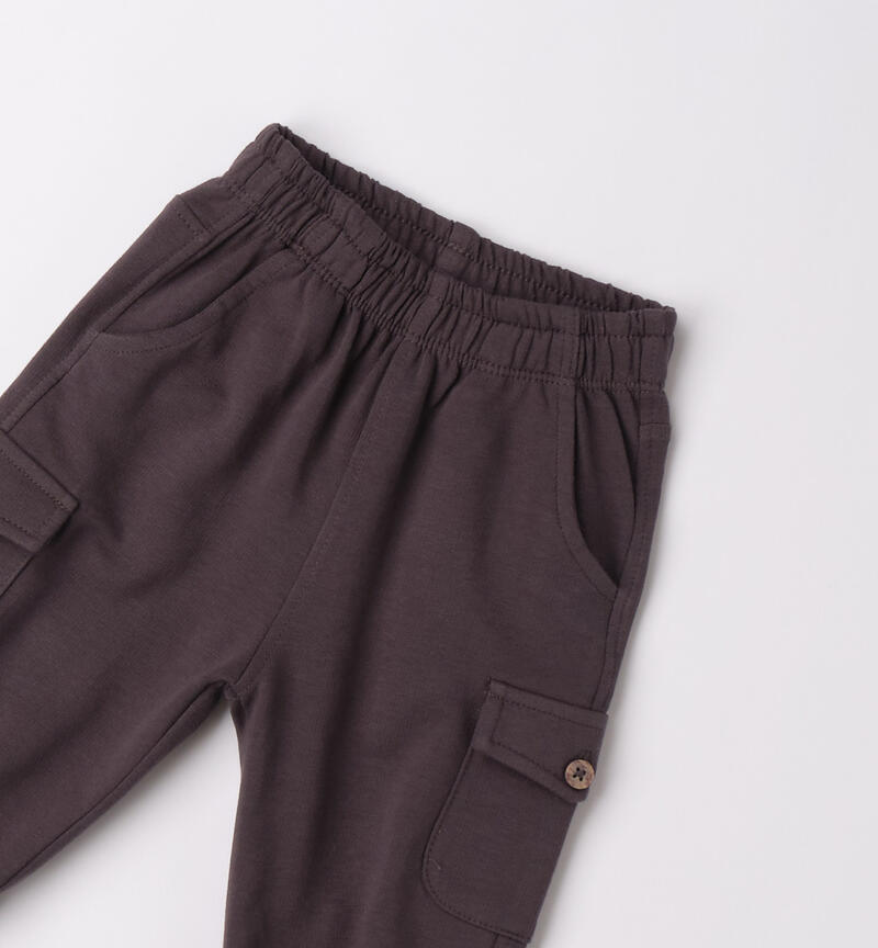 Pantaloni cargo neonato GRIGIO SCURO-0566