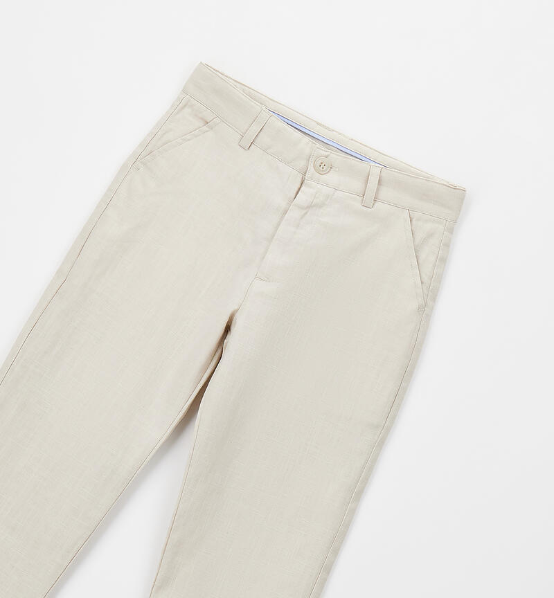 Formal trousers for boys ECRU'-0432