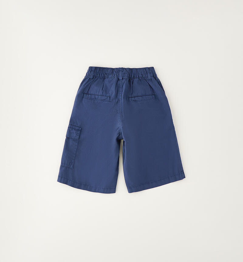 Pantaloni corti 100% cotone BLU-3656