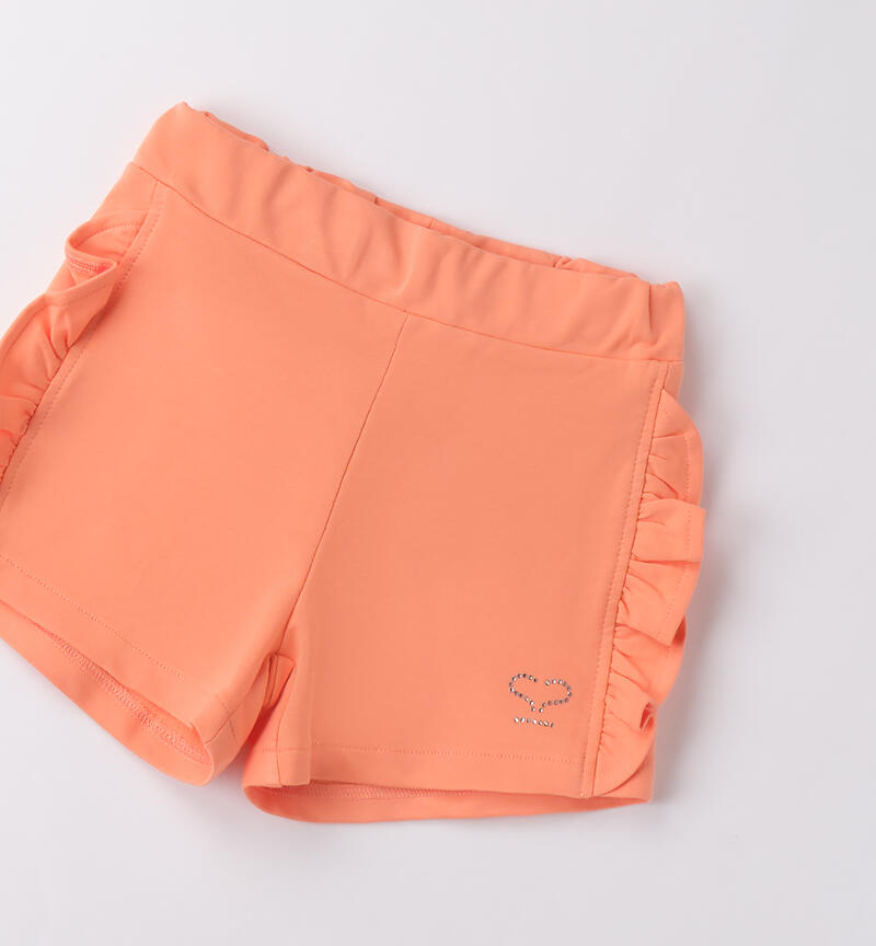 Pantaloni corti bambina DESERT FLOWER PEACH -2124